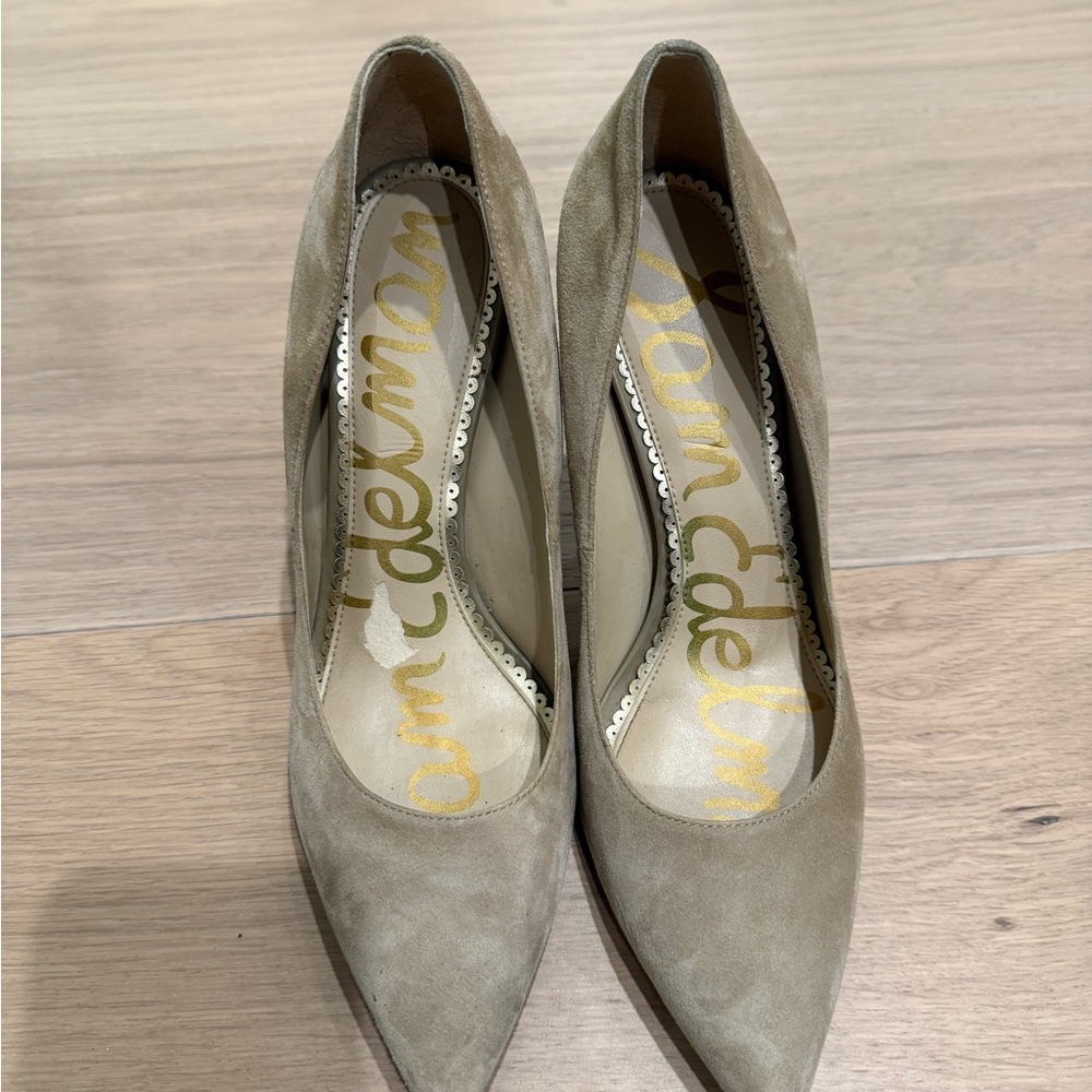 Sam Edelman Women's Tan Suede Pumps